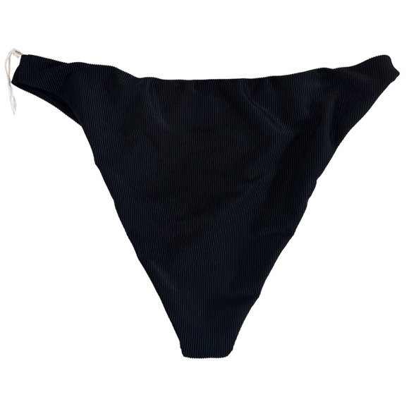 Good American Other - NWT Good American “Always Fits” Classic Bikini Bottom in Ribbed Black sz XL